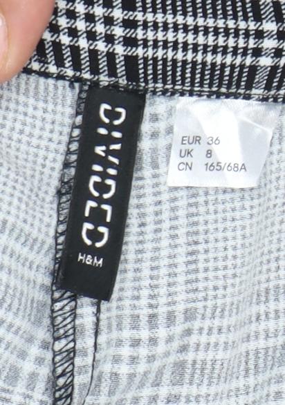 H&M Women's Checked Trousers, Size 8, Business Casual
