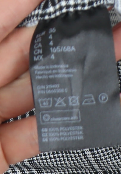 H&M Women's Checked Trousers, Size 8, Business Casual