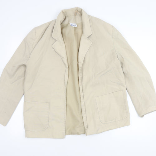 Peggy Page Women's Beige Blazer Jacket UK 16