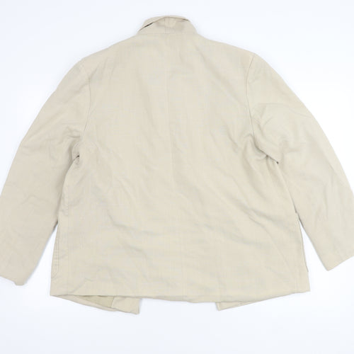 Peggy Page Women's Beige Blazer Jacket UK 16