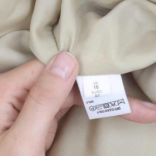 Peggy Page Women's Beige Blazer Jacket UK 16