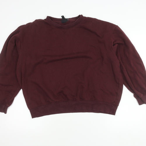 H&M Women's Purple L Pullover Sweatshirt