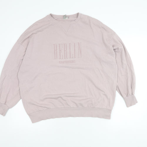ASOS Women's Pink Crew Neck Sweatshirt Size 12