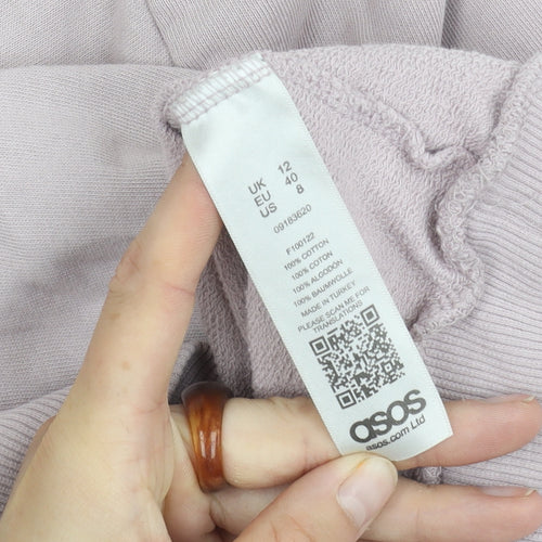 ASOS Women's Pink Crew Neck Sweatshirt Size 12