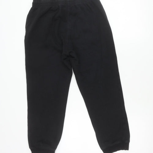 H&M Unisex Black Jogger Trousers - M, Fleece, Elastic Waist