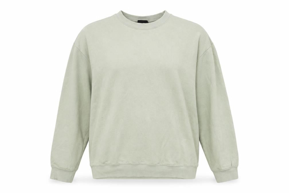 Front view of H&M unisex grey sweatshirt, size L, relaxed fit casual