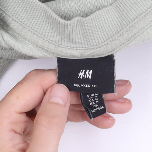 H&M Unisex Grey Sweatshirt Size L Relaxed Fit Casual