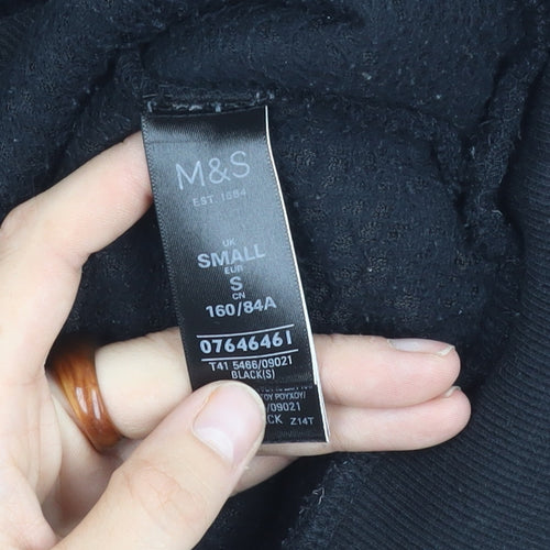 Marks and Spencer Women's Black Pullover Sweatshirt S