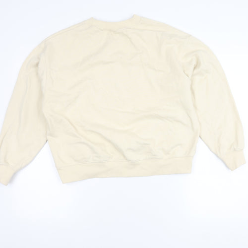 H&M Women's Beige XS Pullover Sweatshirt