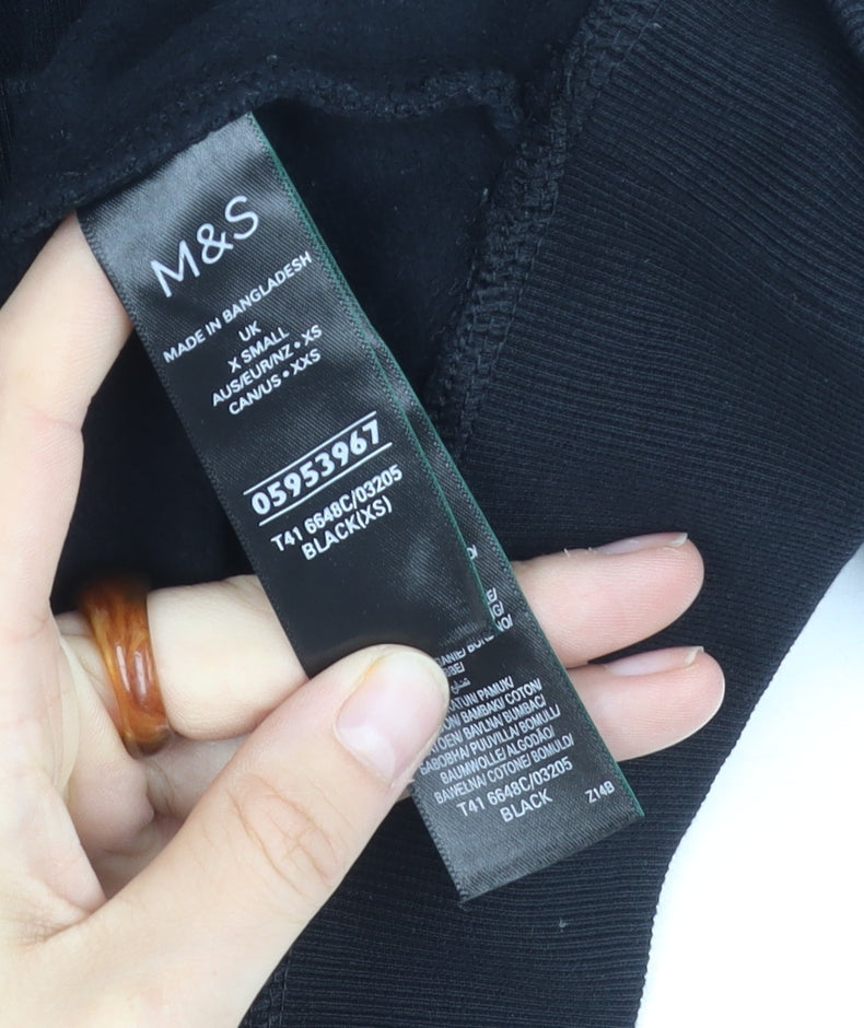 Marks and Spencer Women's Black XS Pullover Sweatshirt