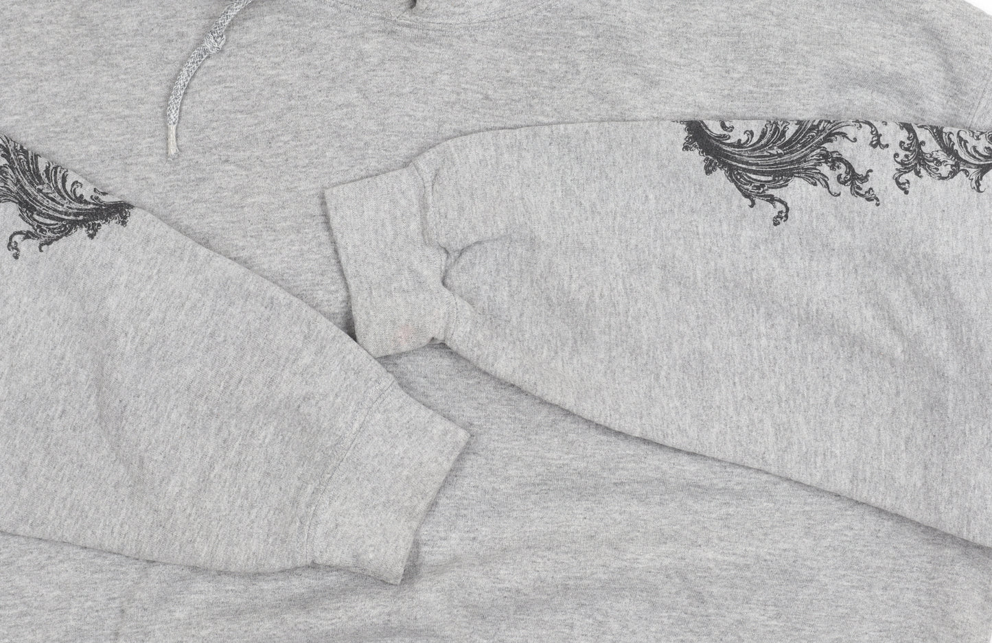 Topman Men’s Grey Pullover Hoodie - Large, Embroidered