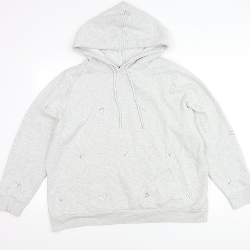 Marks and Spencer Women’s Grey Hooded Hoodie, Size 20