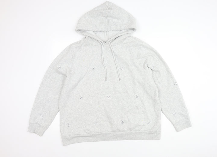 Marks and Spencer Women’s Grey Hooded Hoodie, Size 20