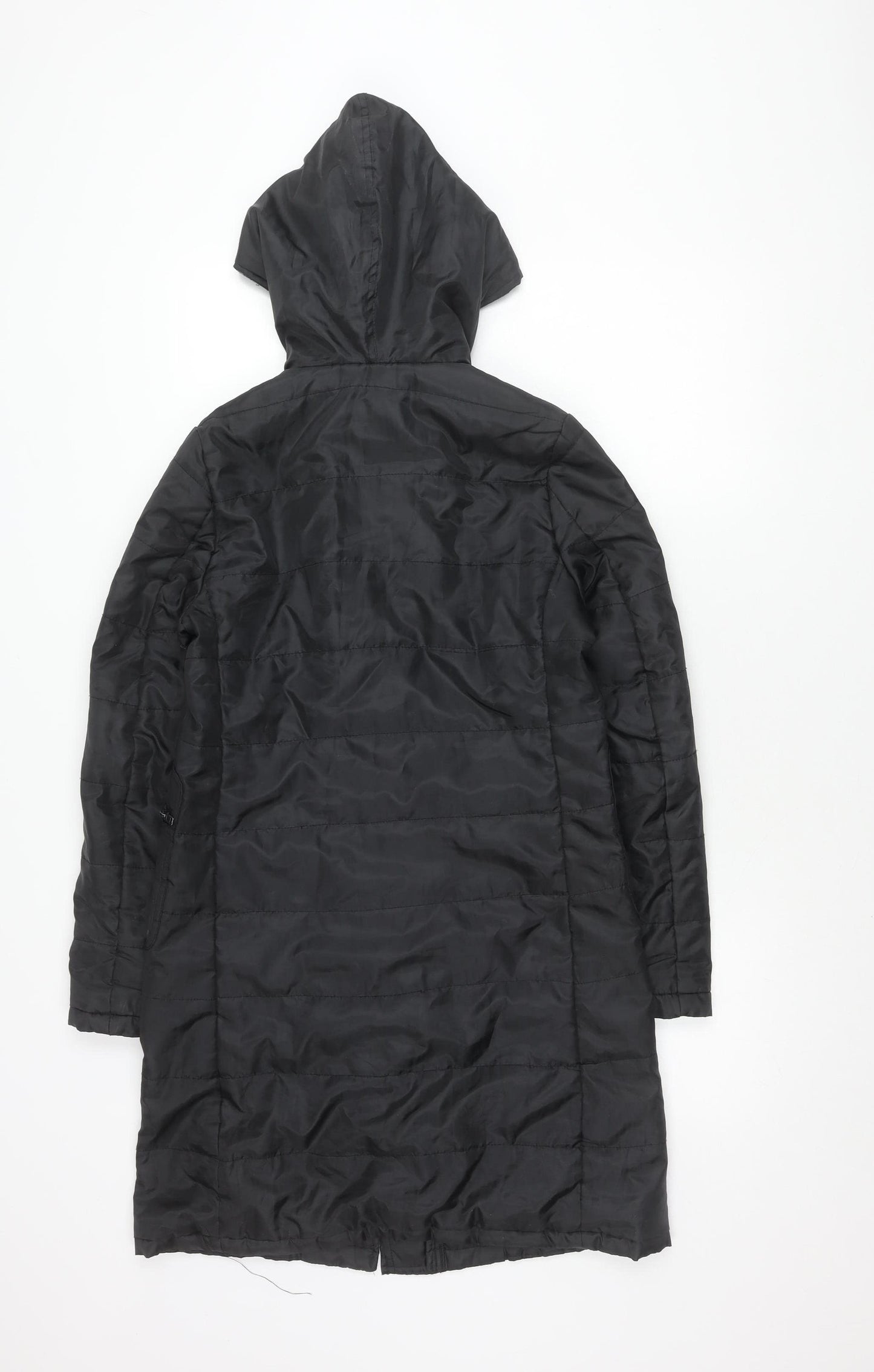 C Prêt-à-Porter Black Women's Parka Coat Size 2