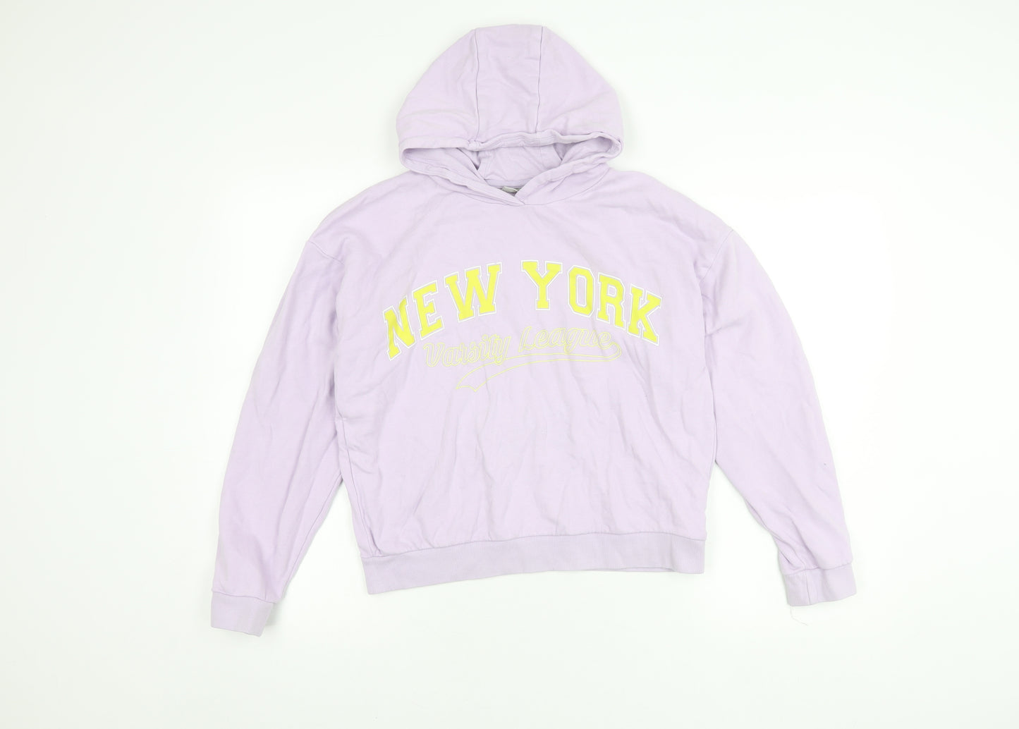 I Love Girlswear Girls Purple Hoodie 13 Years Pullover Varsity