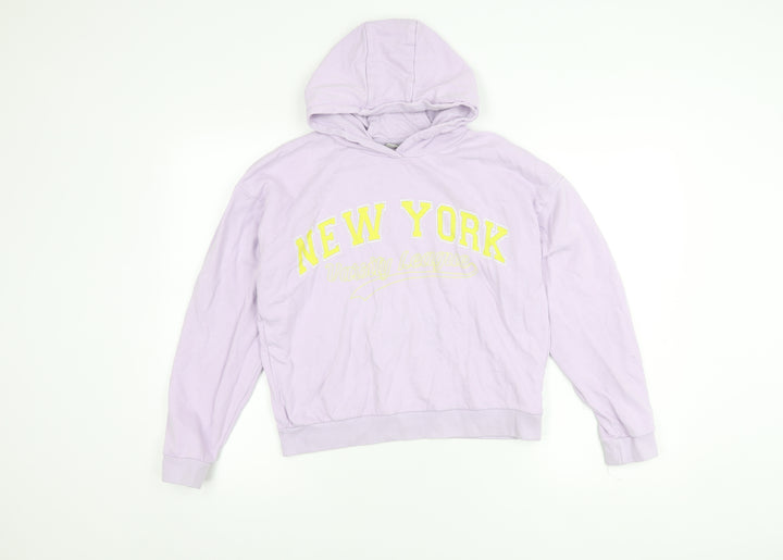 I Love Girlswear Girls Purple Hoodie 13 Years Pullover Varsity