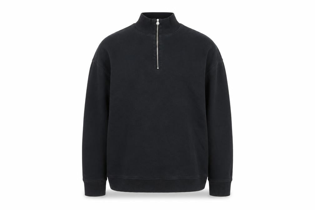 Front view of Black Women's 14 Marks & Spencer Zip Sweatshirt