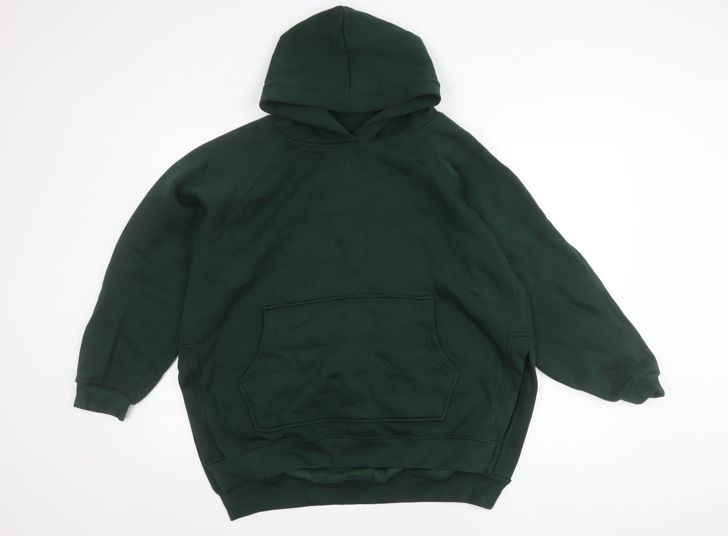 RISING Men's Green Pullover Hoodie, M, Fleece, Warm