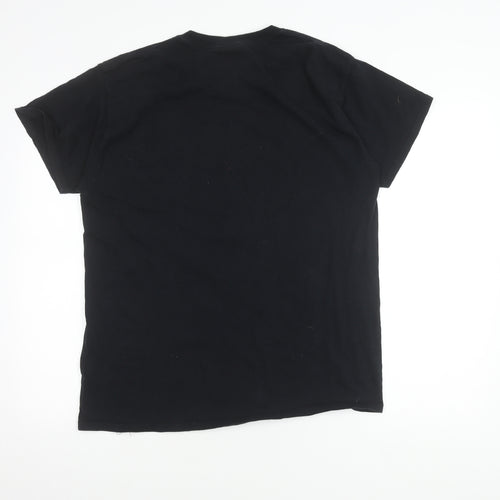 GILDAN Men's Black Voodoo Gothic T-Shirt, Size L