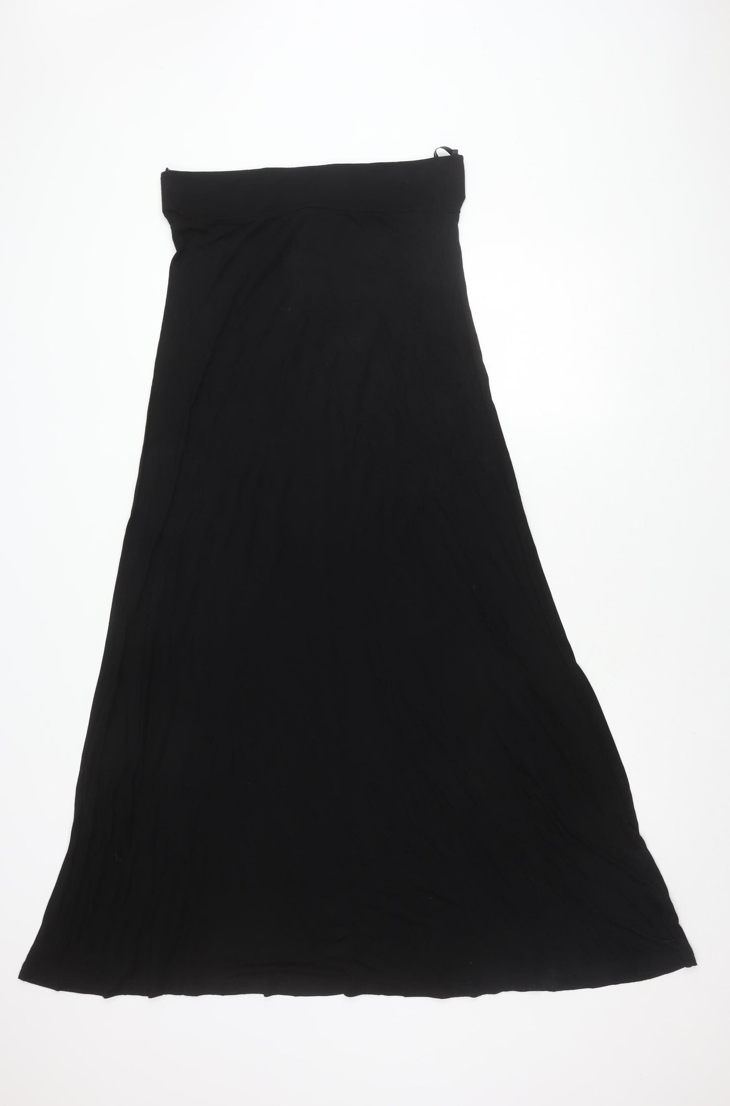 Warehouse Women's Black Long Skirt, Size 12, Elegant Style