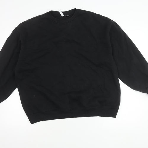 H&M Women's Black Pullover Sweatshirt Size 12
