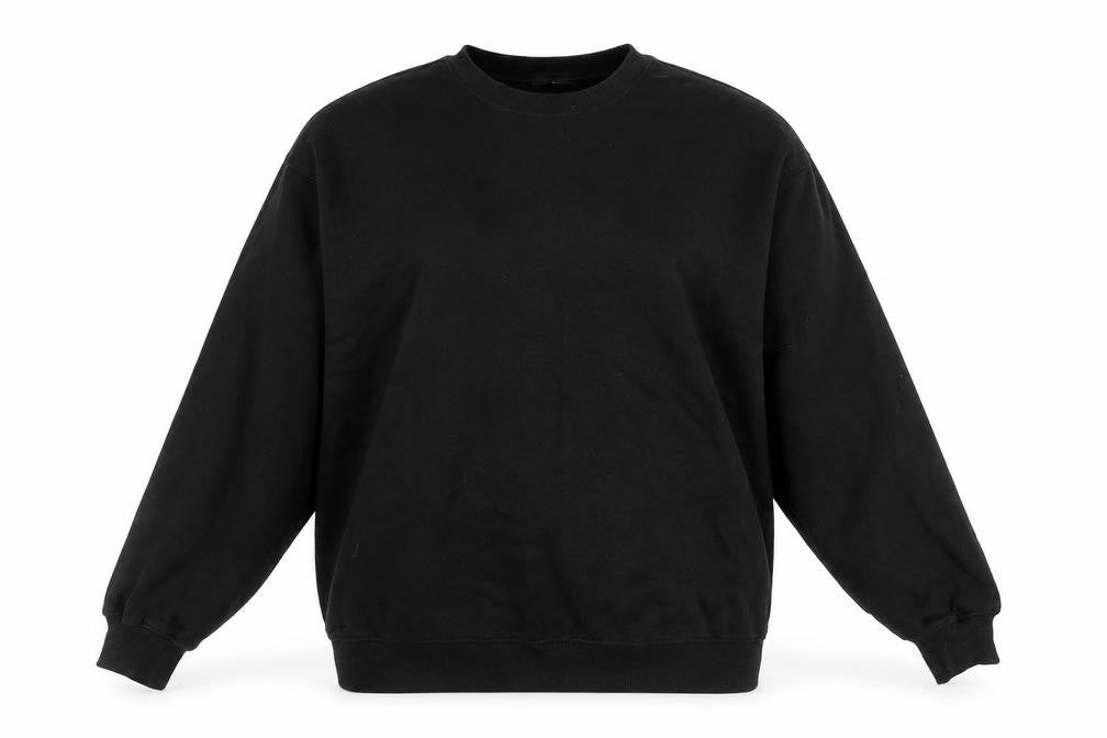 Front view of H&M Women's Black Pullover Sweatshirt, size 12