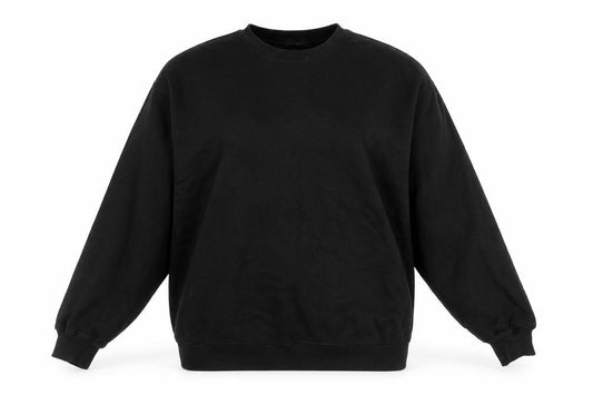 Front view of H&M Women's Black Pullover Sweatshirt, size 12