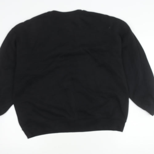 H&M Women's Black Pullover Sweatshirt Size 12