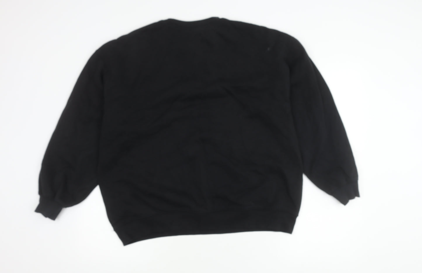 H&M Women's Black Pullover Sweatshirt Size 12