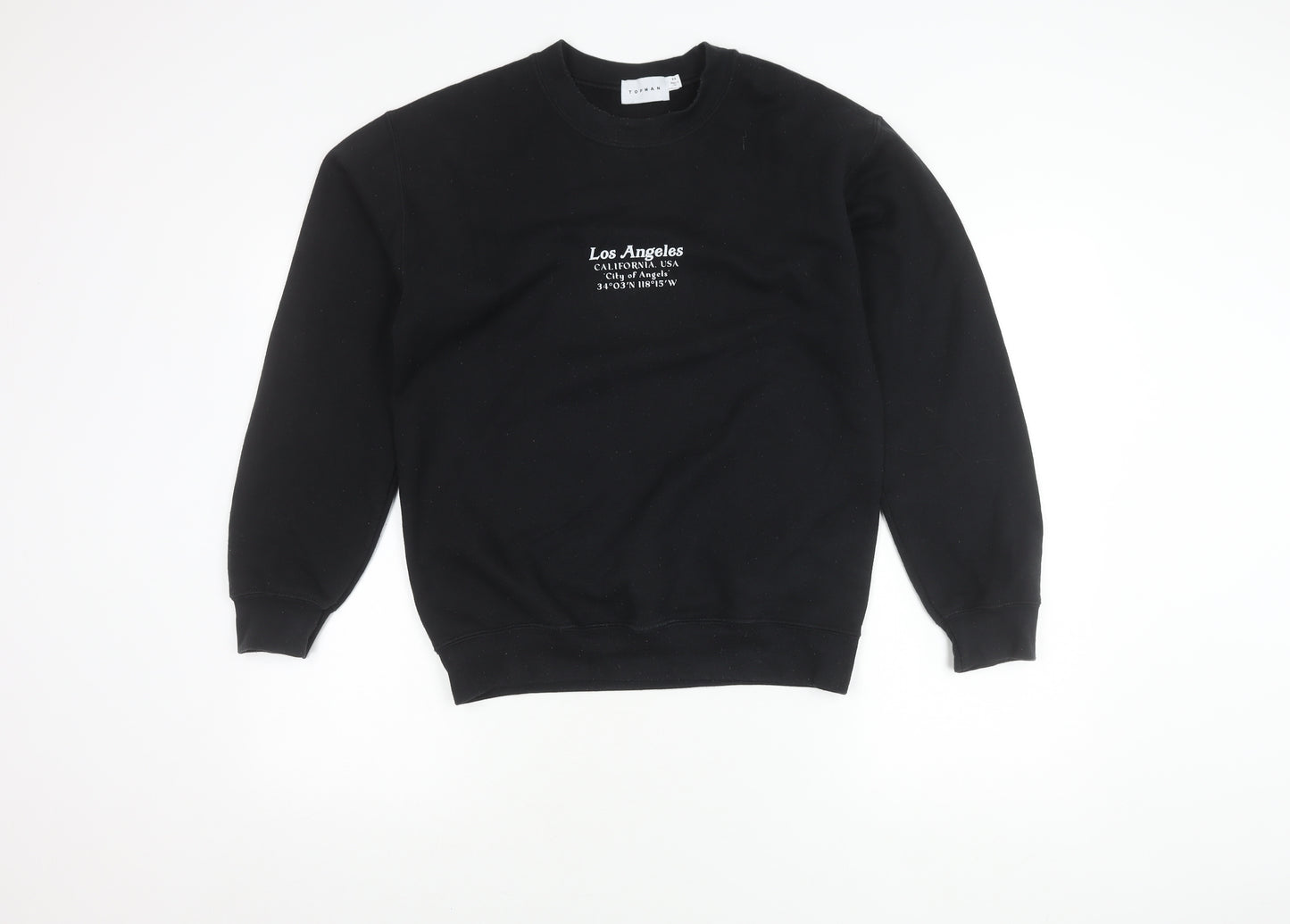 Topman Men's Black XS Pullover Sweatshirt