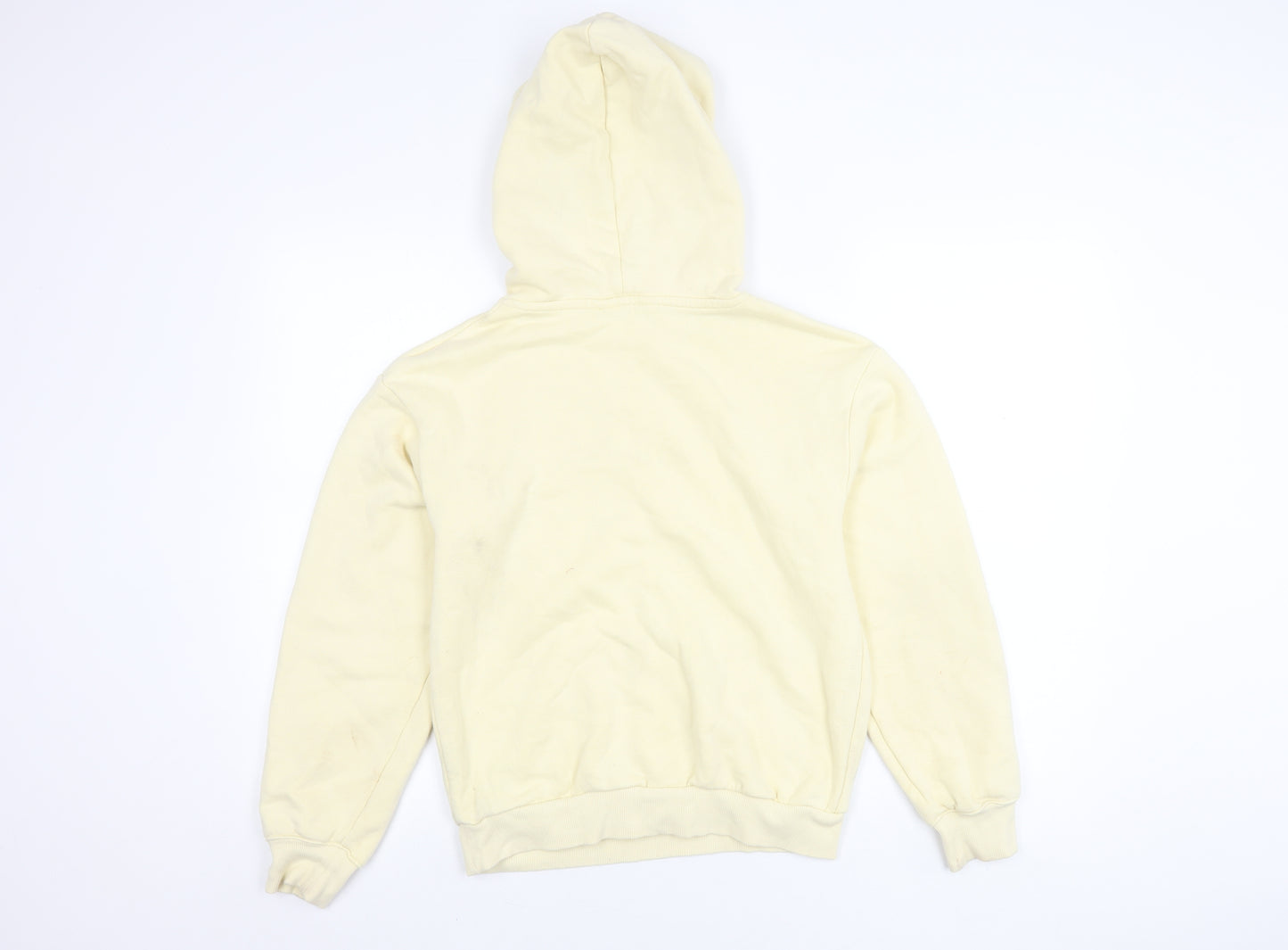 H&M Girls Ivory Pullover Hoodie 12-13 Years - Casual Comfort