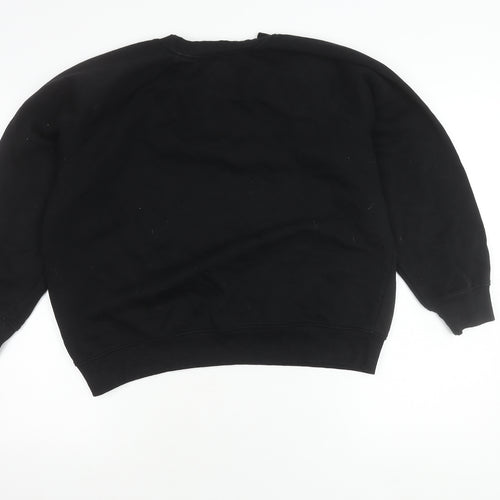H&M Unisex Black Cotton Sweatshirt M