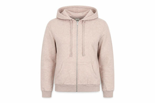 Front view of H&M Women's Pink Hooded Jacket, size S
