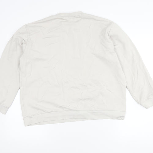 Zara Unisex White Graphic Sweatshirt Size 12