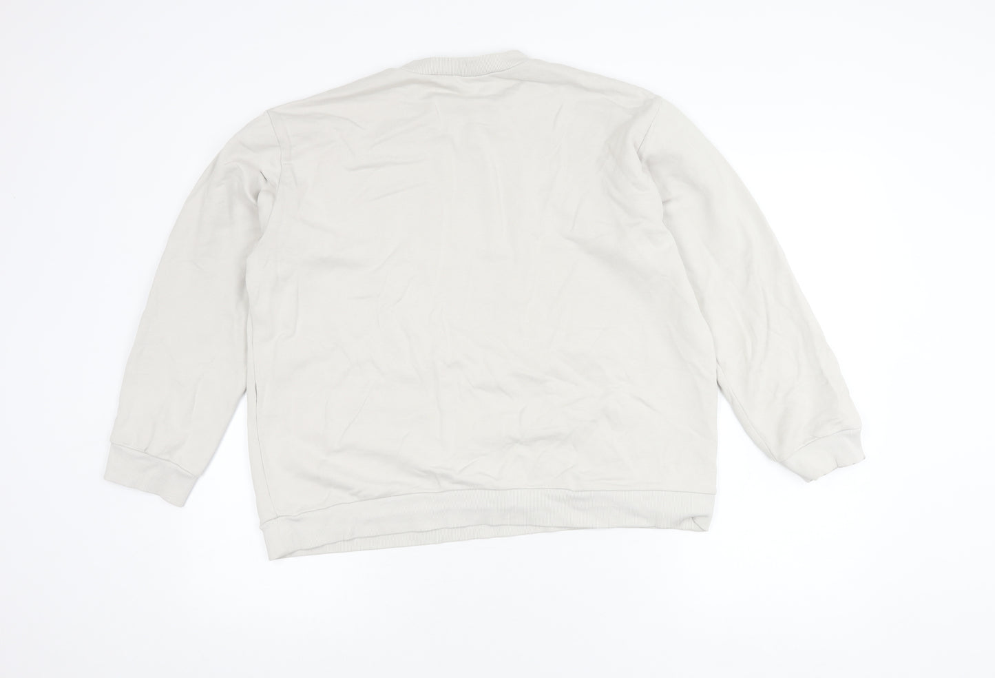 Zara Unisex White Graphic Sweatshirt Size 12