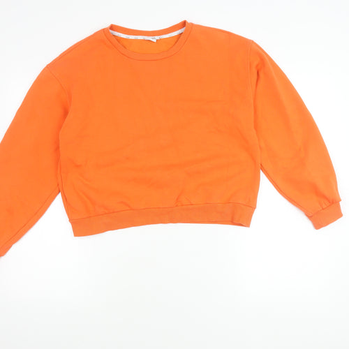 Nümph Women's Orange Pullover Sweatshirt S Casual