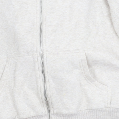 H&M Women Beige XS Basic Jacket with Hood