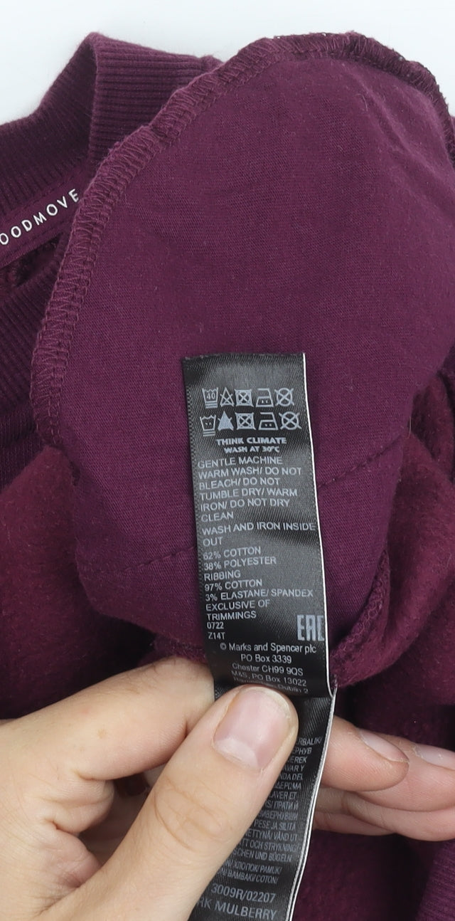 Marks and Spencer Women’s Purple Pullover Sweatshirt Size 10