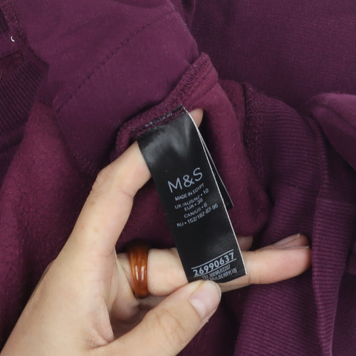 Marks and Spencer Women’s Purple Pullover Sweatshirt Size 10