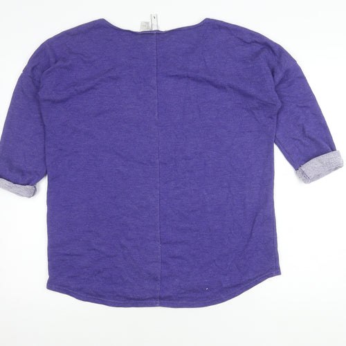 H&M Women's L Purple Pullover Jumper