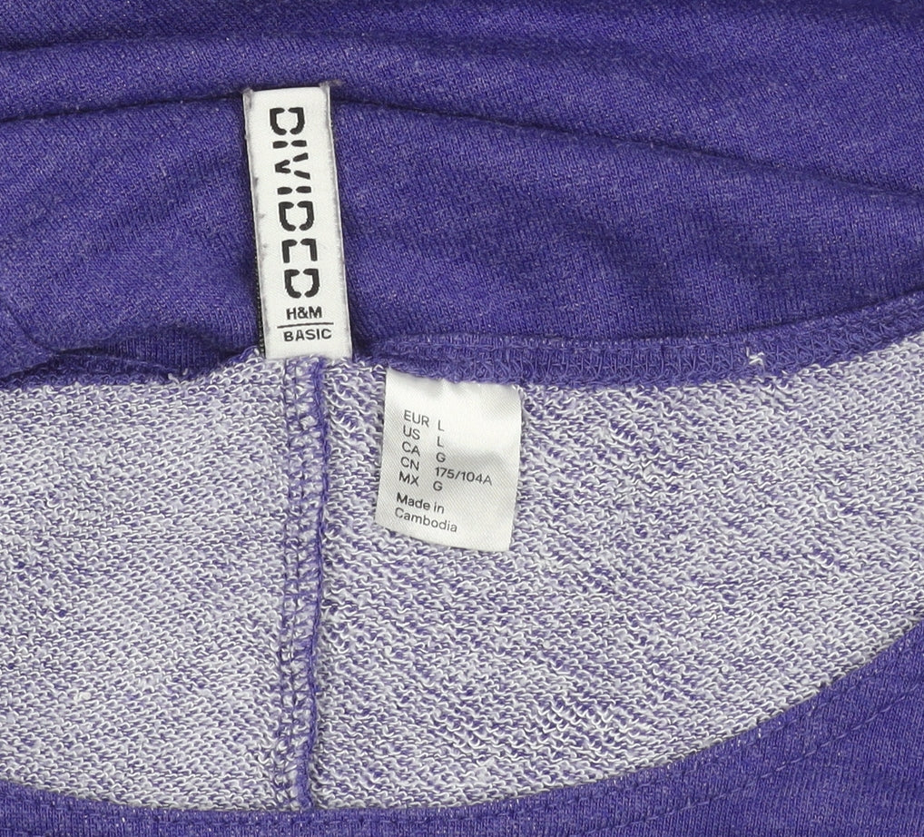 H&M Women's L Purple Pullover Jumper