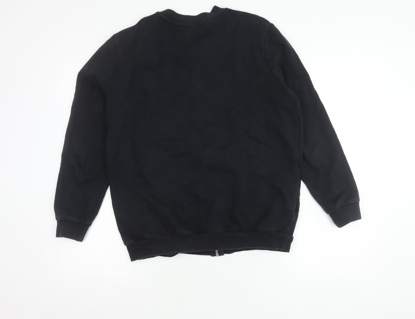 ASOS Women's Black Bomber Jacket Size 12 Casual