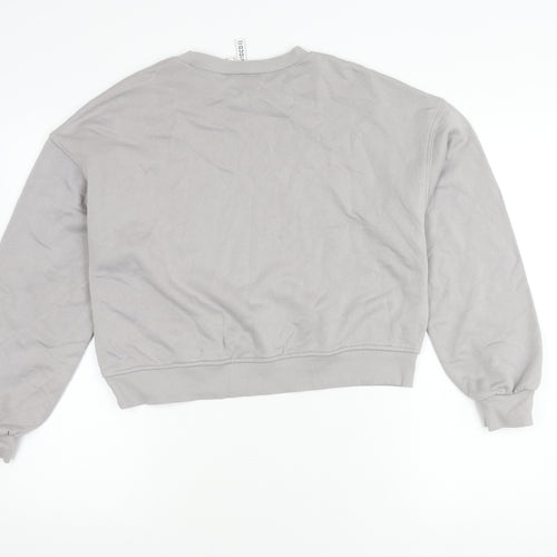H&M Women's Grey Pullover Sweatshirt Size 8