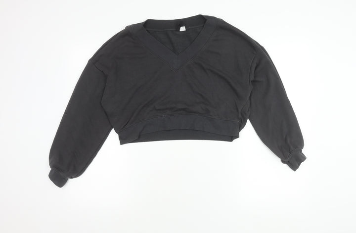 Divided Women's Black XS Pullover V-Neck Jumper