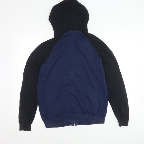 Next Men's Blue Hooded Jacket M - Casual Cotton Style