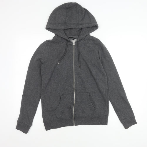 New Look Women's Grey Basic Hooded Jacket Size 8