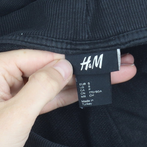 H&M Women's Black Cotton Joggers Size S