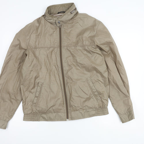 BHS Unisex Beige Bomber Jacket, M, Casual Lightweight