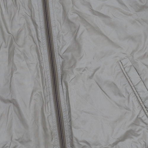 BHS Unisex Beige Bomber Jacket, M, Casual Lightweight