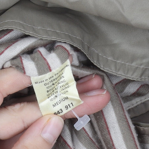 BHS Unisex Beige Bomber Jacket, M, Casual Lightweight